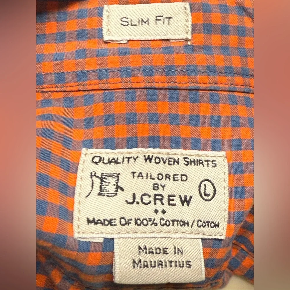 J. Crew Red and Blue Plaid Button-Down Shirt